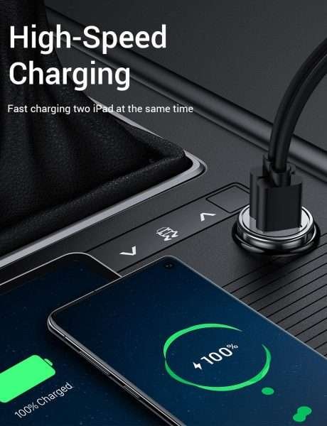 Cargador De Carro Doble Usb Ainope, Todo De Metal 2 Unidades - Imagen 6