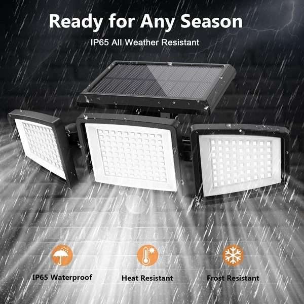 Luces Solares, Sensor De Movimiento 2500 Lm Y Control Remoto - Imagen 5