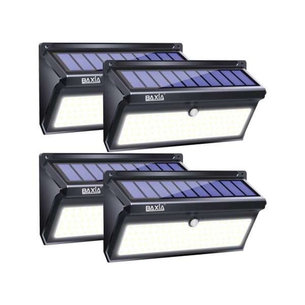 Luces Solares Con Sensor Movimiento 100 Led Exteriores 4 Und