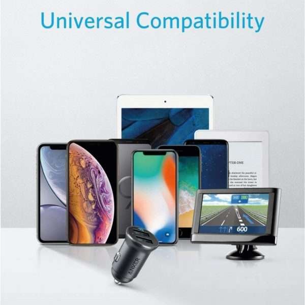 Cargador De Carro Doble Usb, Anker Aleación Powerdrive 2 - Imagen 4