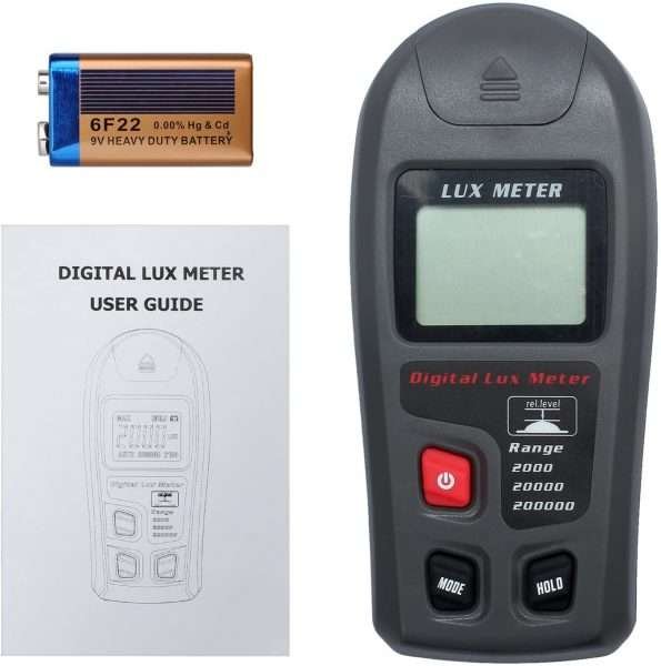 Luxómetro digital Proster Medidor LCD 0,1 – 200000 Lux/0.01 - Imagen 3