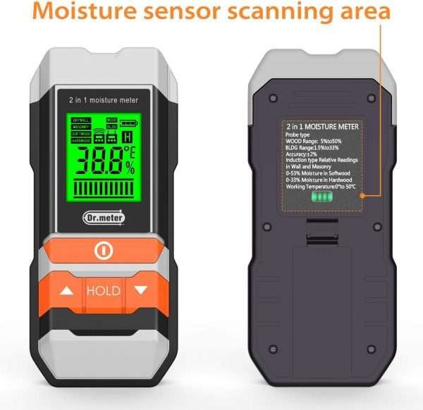 Medidor De Humedad De Madera 2 En 1 Pantalla Lcd Dr.meter - Imagen 4
