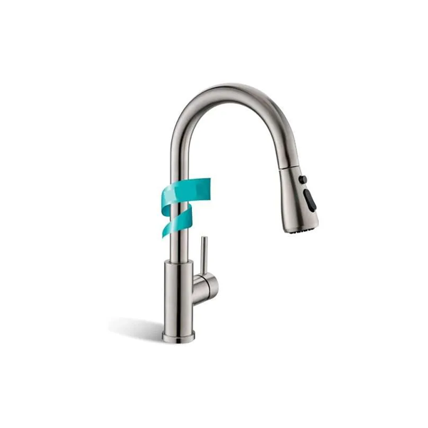 Grifo De Cocina Con Pulverizador Extraíble Acero Inoxidable