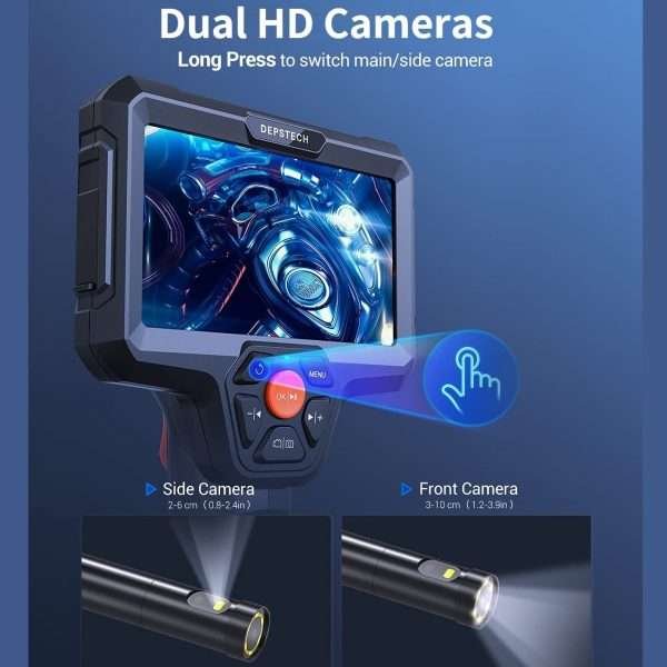 Endoscopio De Doble Lente Con Pantalla Lcd De 5'' Depstech - Imagen 7