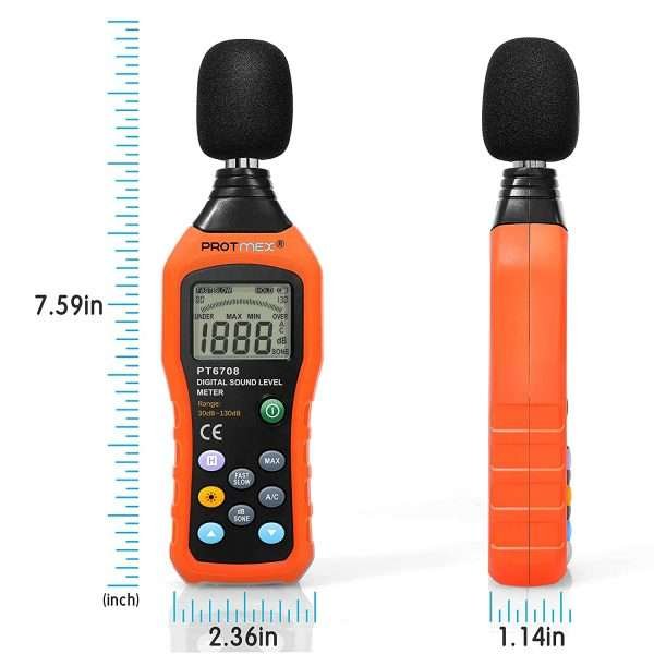 Medidor De Ruido Digital Protmex Pt02 30db/130db - Imagen 3