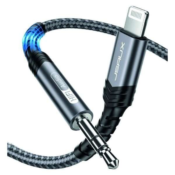 Cable Lightning A Audio 3.5mm Jsaux De 1.83 Mt iPhone - Imagen 2