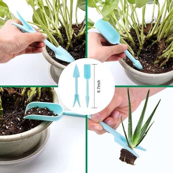 Kit Jardinería Con 3 Barrenos, 2 Palas, Guantes Y Etiquetas - Imagen 5