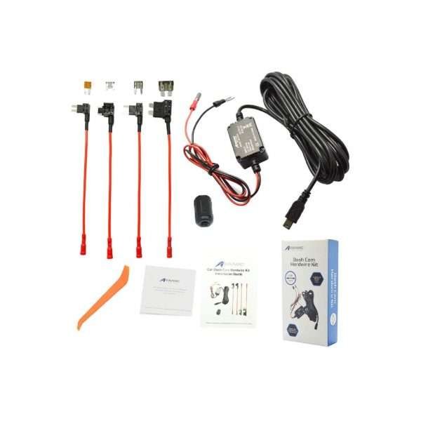 Kit Cableado Mini Usb 3.5 Mts Para Cámaras De Carro Meknic