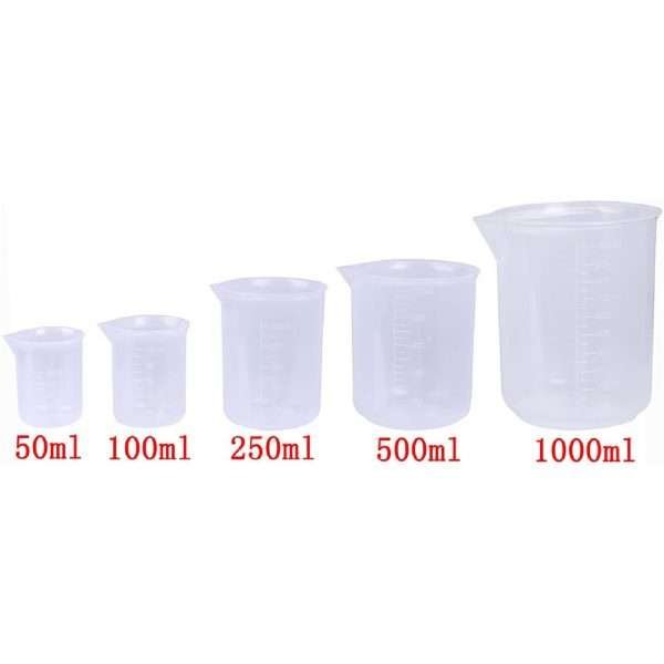 Set Beakers De Plástico 5 Tamaños - Imagen 2