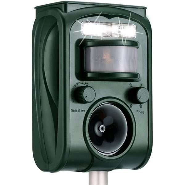 Ahuyentador Solar Ultrasónico Repelente De Ratas, Perro, Gatos Etc - Imagen 2