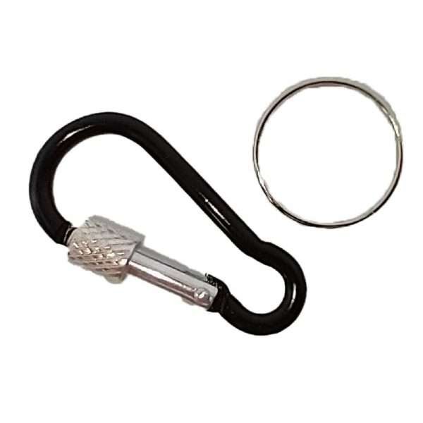 Mosquetón Camping En Aluminio Con Seguro De Rosca, Pequeño - Imagen 4