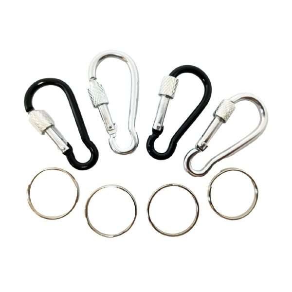 Mosquetón Camping En Aluminio Con Seguro De Rosca, Pequeño - Imagen 2