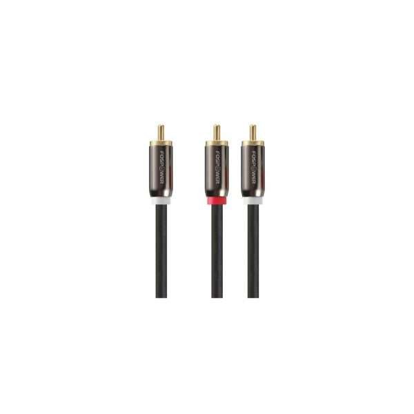 Cable De Audio Estéreo En Y 1 Rca Macho A 2 Rca Macho 1,8 Mt