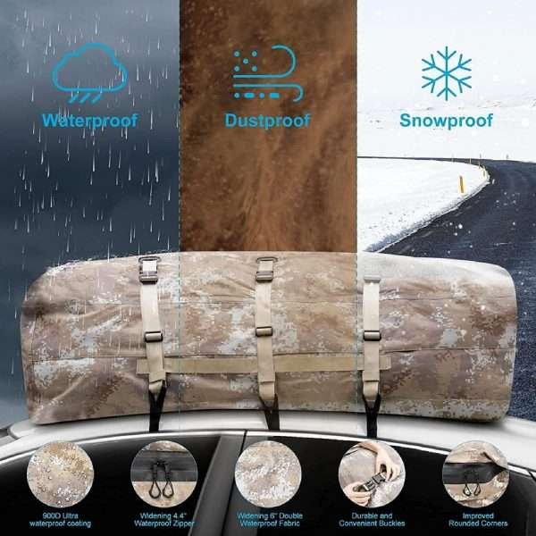 Portaequipajes Impermeable Para Techo De Carro Cargo Roof - Imagen 4