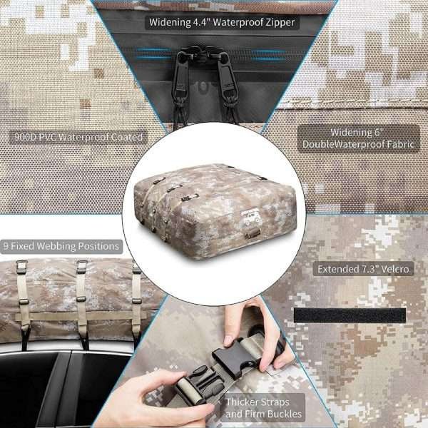 Portaequipajes Impermeable Para Techo De Carro Cargo Roof - Imagen 5