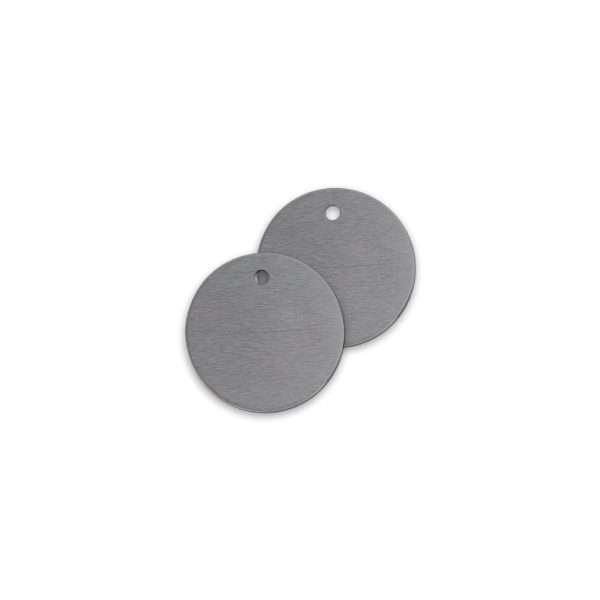 Láminas Aluminio Para Marcaje De Árboles De 4 Cm Sin Marcar