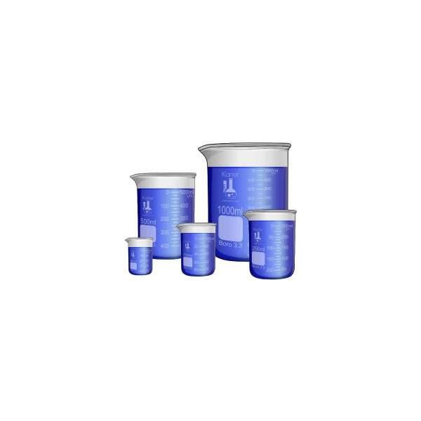 Juego De Vasos De Precipitado En Vidrio Karter 5 Unidades