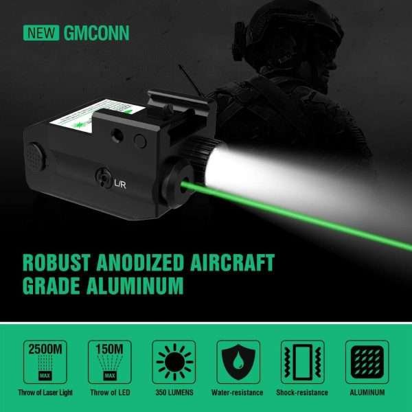 Mira Láser Con Linterna Táctica Compacta De Arma - Imagen 4