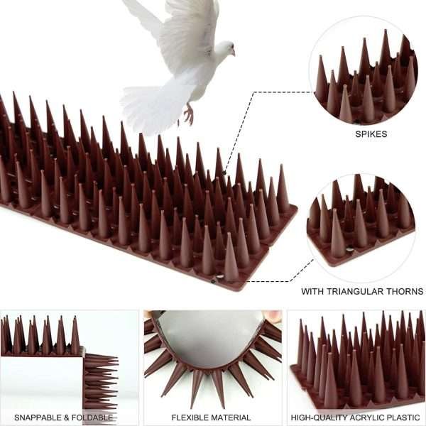 Chuzos De Plástico Para Pájaros Y Palomas Por 8 Unidades - Imagen 3