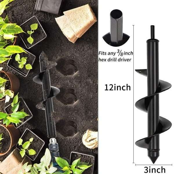 Broca Barreno Para Jardinería 2 Piezas Más Etiquetas - Imagen 3