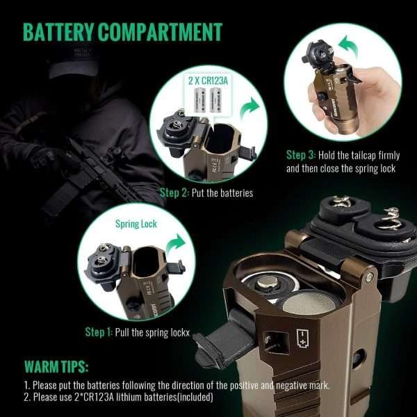 Linterna Compacta De 1200 Lúmenes De Arma - Imagen 4