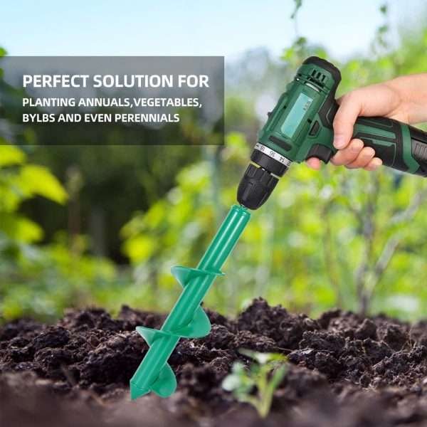 Broca Barreno En Espiral Para Jardinería 4 Unidades - Imagen 4