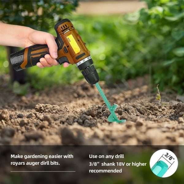Broca Barreno En Espiral Para Jardinería 4 Unidades - Imagen 5