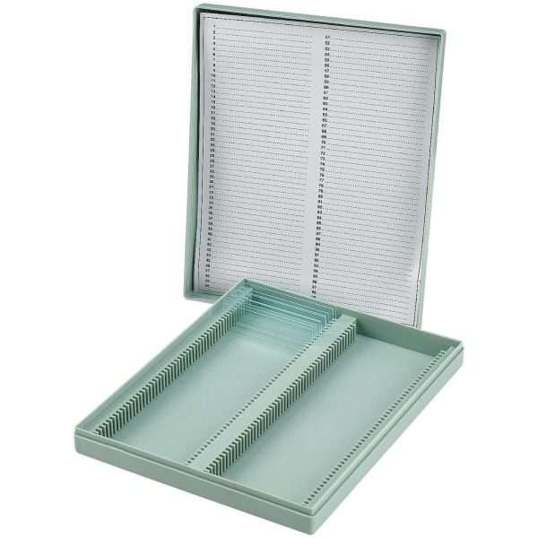 Caja De Almacenamiento Para 100 Portaobjetos - Imagen 2