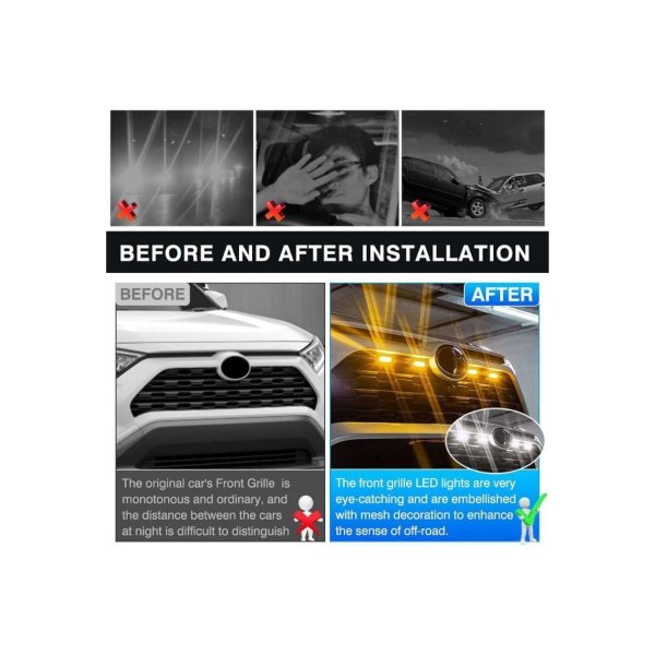 Luces Led De Rejilla De Ajuste Personalizado Toyota Rav4 - Imagen 3