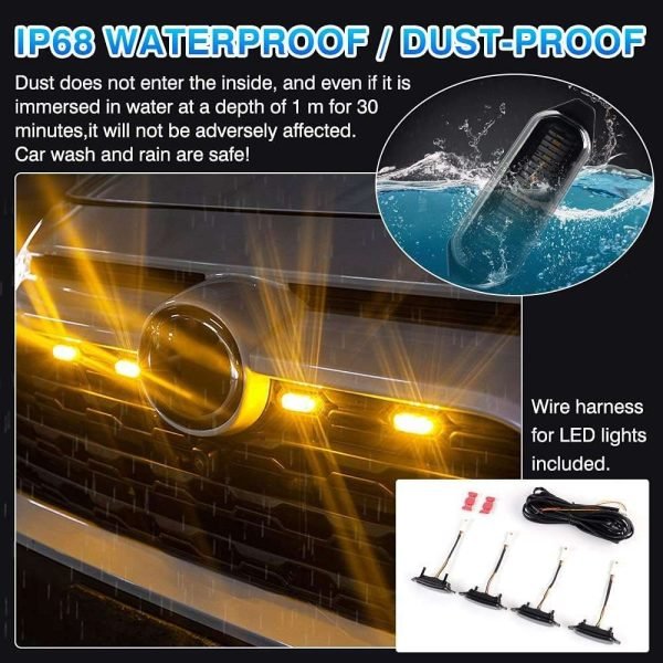 Luces Led De Rejilla De Ajuste Personalizado Toyota Rav4 - Imagen 4