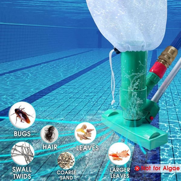 Aspiradora con mini chorro para piscina, jacuzzi y estanque - Imagen 4