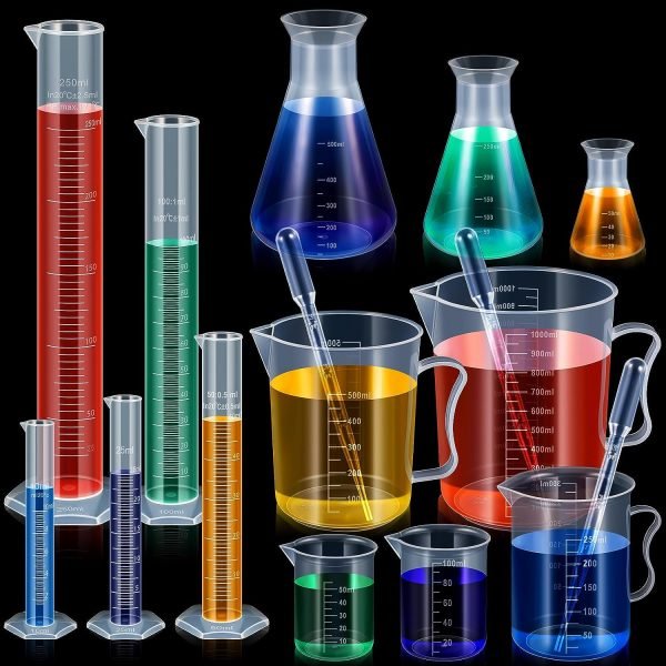 Kit cilindros, vasos de plástico, Erlenmeyers y pipetas de plástico - Imagen 3