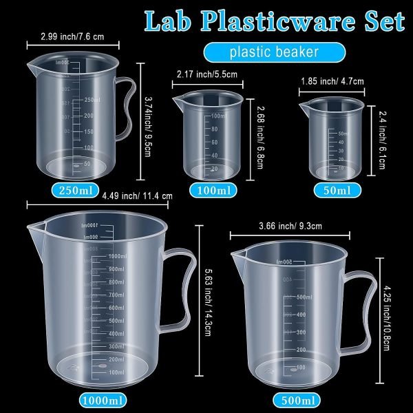 Kit cilindros, vasos de plástico, Erlenmeyers y pipetas de plástico - Imagen 5