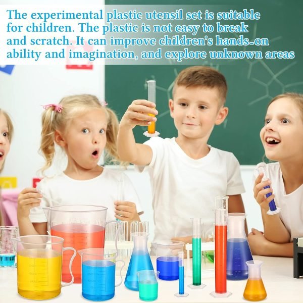 Kit cilindros, vasos de plástico, Erlenmeyers y pipetas de plástico - Imagen 8