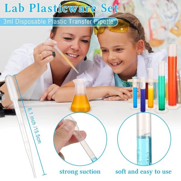 Kit cilindros, vasos de plástico, Erlenmeyers y pipetas de plástico - Imagen 7