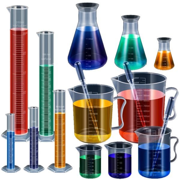 Kit cilindros, vasos de plástico, Erlenmeyers y pipetas de plástico - Imagen 2