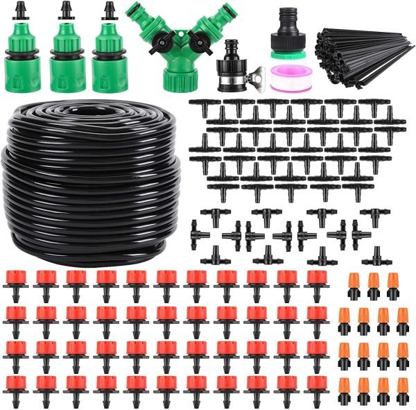 kit de riego automático para invernadero 164 pies 200 piezas - Imagen 2