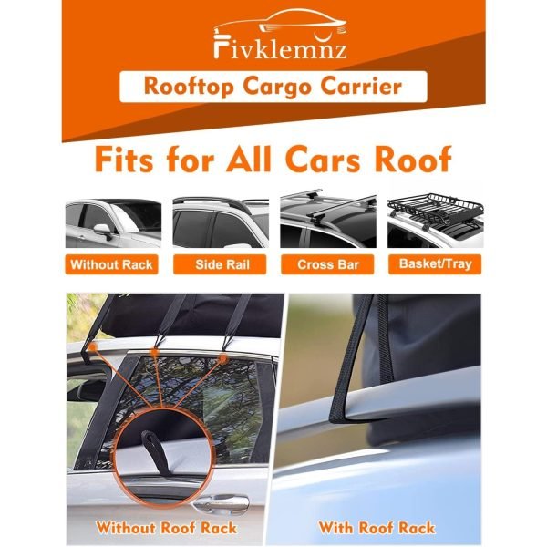 Portaequipaje/bolsa impermeable para techo de carro 595 Litros - Fivklemnz - Imagen 5