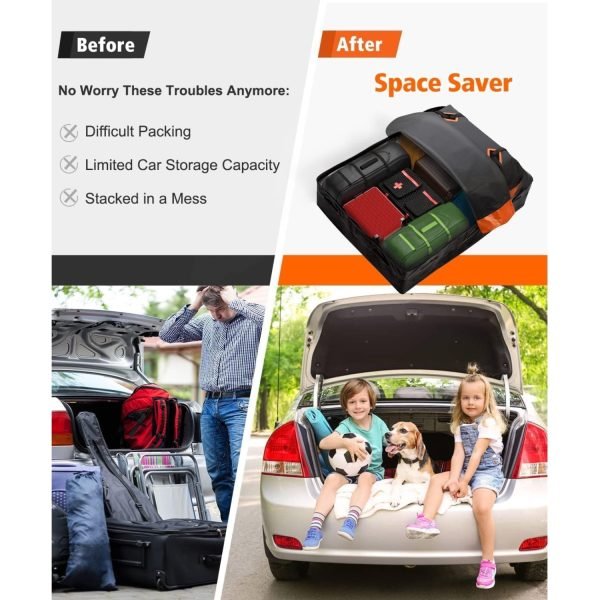 Portaequipaje/bolsa impermeable para techo de carro 595 Litros - Fivklemnz - Imagen 7