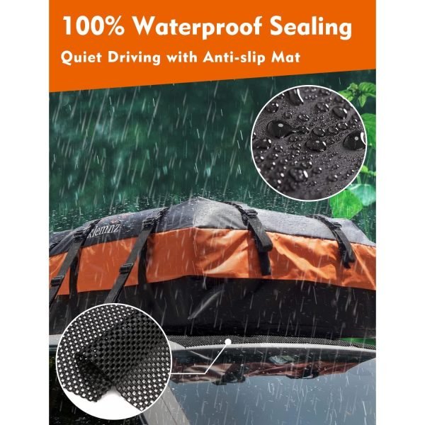 Portaequipaje/bolsa impermeable para techo de carro 595 Litros - Fivklemnz - Imagen 4