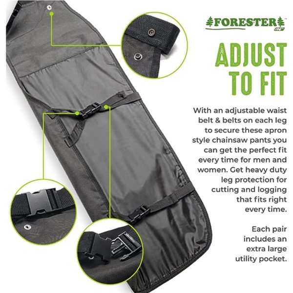 Pierneras Protector Para Motosierrista Color Camuflado/Naranja Forester - Imagen 4