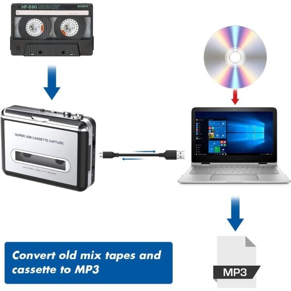 Convertidor de cinta de casete a MP3 a USB- DigitNow - Imagen 3