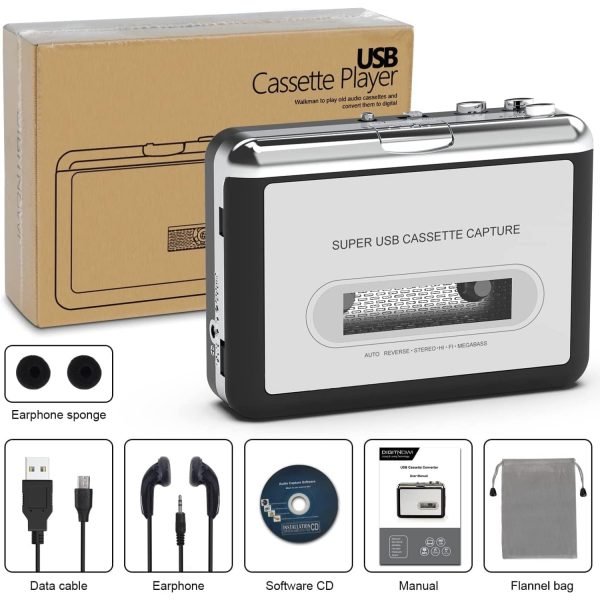 Convertidor de cinta de casete a MP3 a USB- DigitNow - Imagen 4