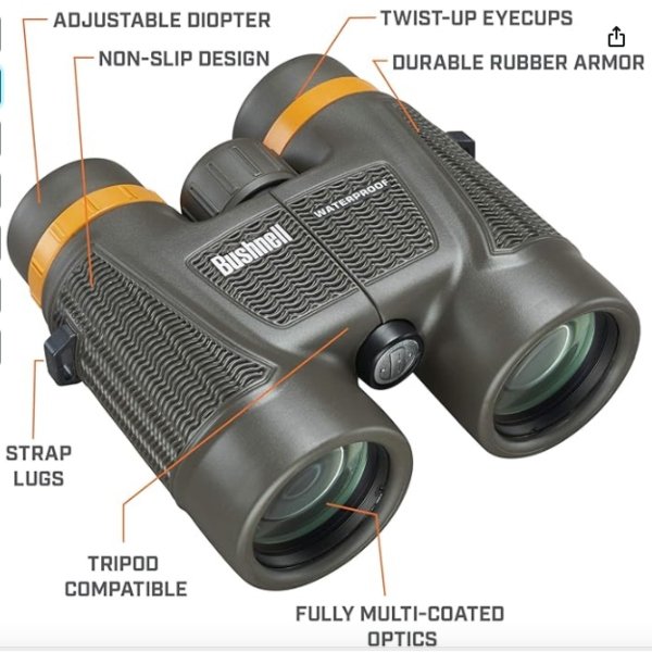 Binoculares H2O Xtreme Compactos Impermeables 10X42 Busnell - Imagen 4