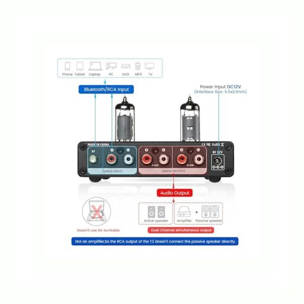 Preamplificador De Tubo AIYIMA T2 6K4 - Imagen 4