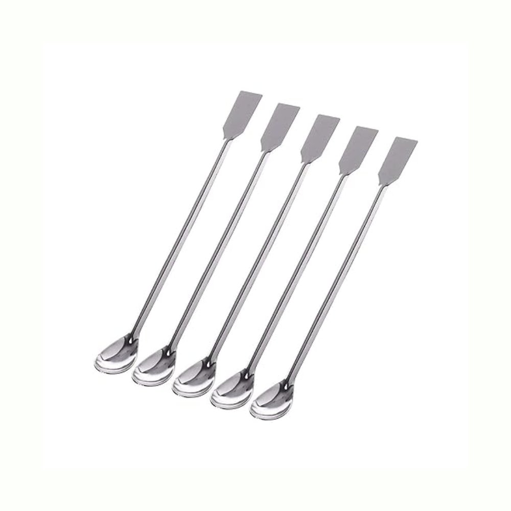 Set de 14 Microespátulas Laboratorio Polvos Finos En Acero Inoxidable + Estuche - Imagen 4