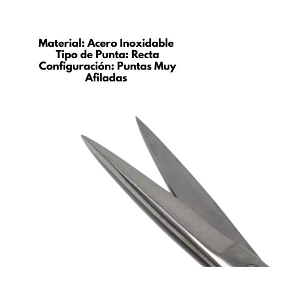Tijera Quirúrgica Recta 14 CM Punta Aguda - Imagen 3
