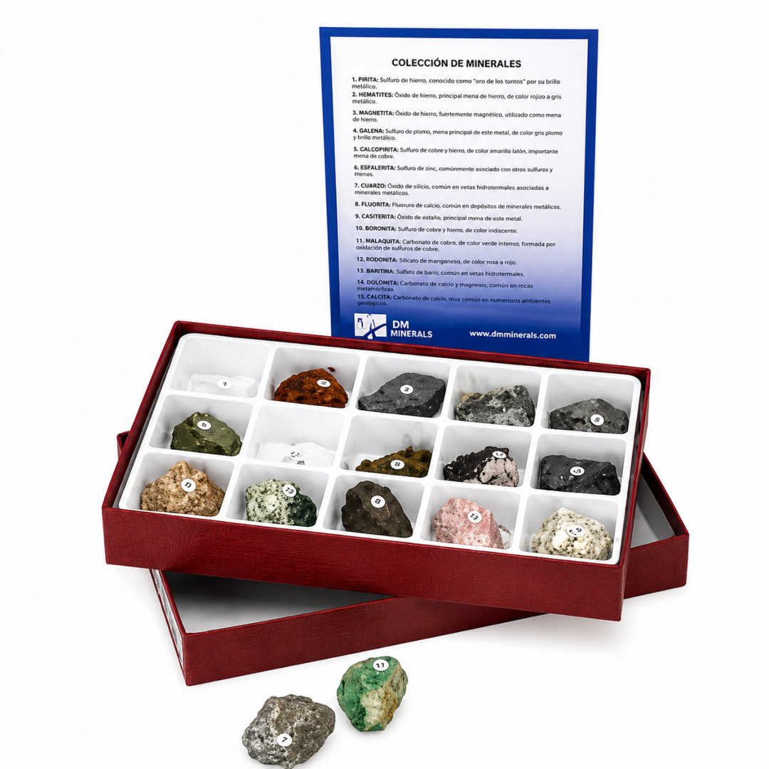 Kit de Minerales Metálicos para Geología