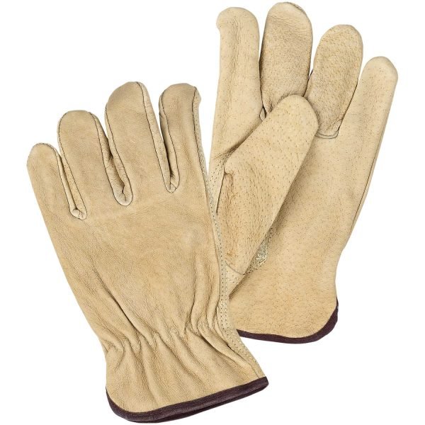Guantes En Cuero Marca Wells Lamont Mediano - Imagen 2