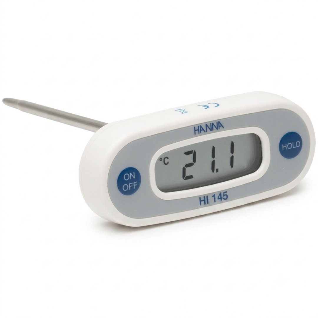 Termómetro Suelo Hanna Digital para medir la temperatura del suelo con rapidez y precisión. Ideal para agricultura, investigación, viveros y monitoreo ambiental.